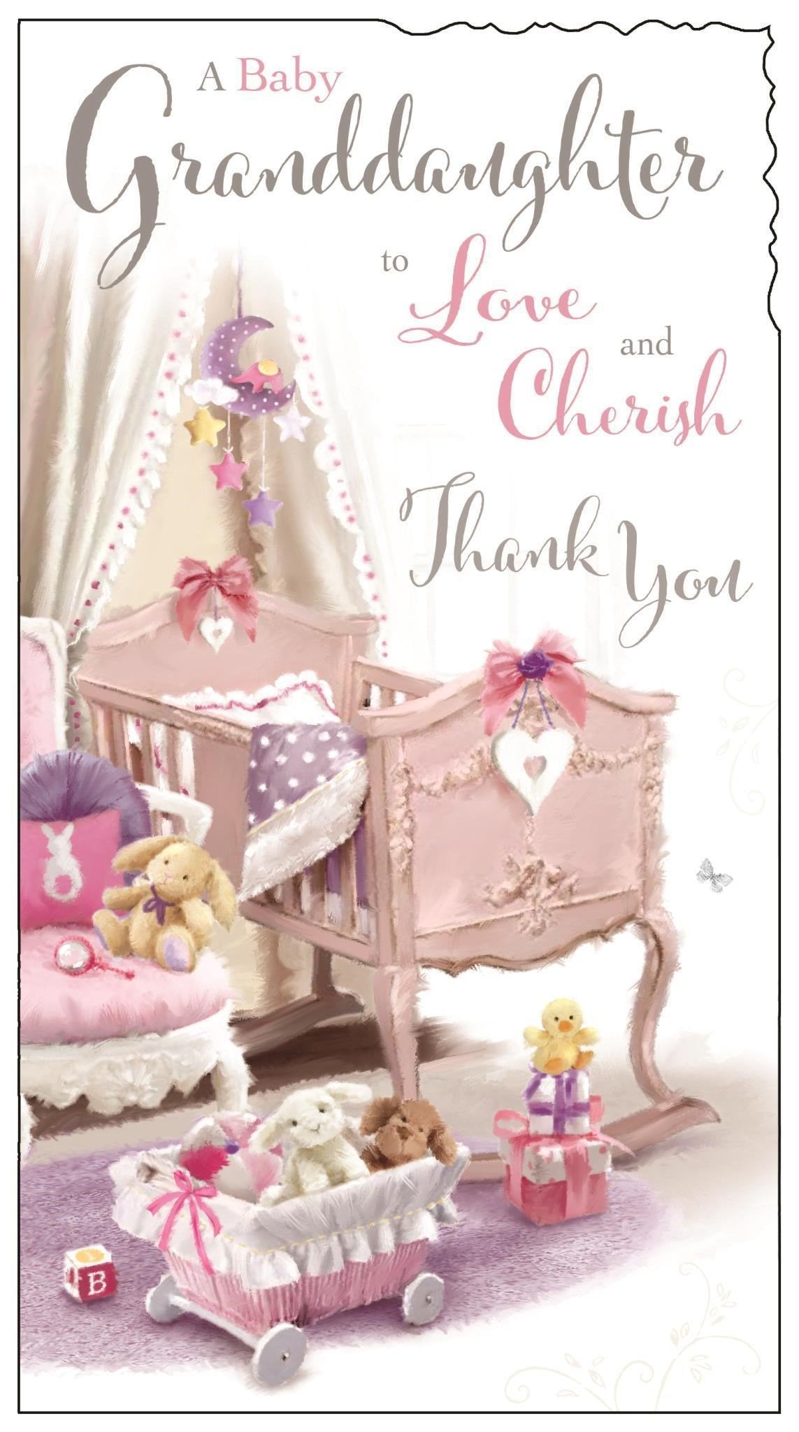 Front of Thank You for a Granddaughter Greetings Card