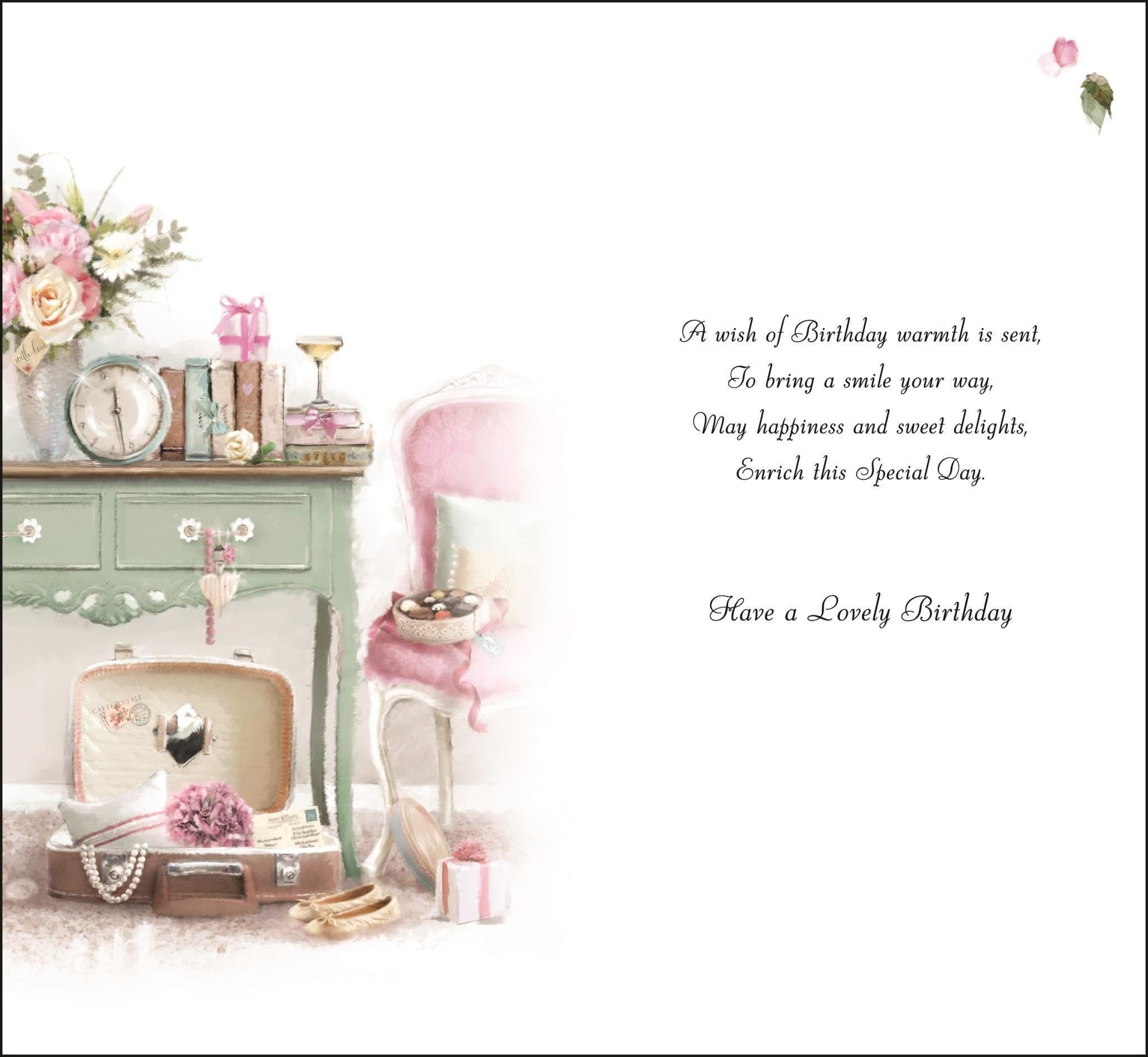 Inside of Daughter in Law Birthday Wishes Greetings Card