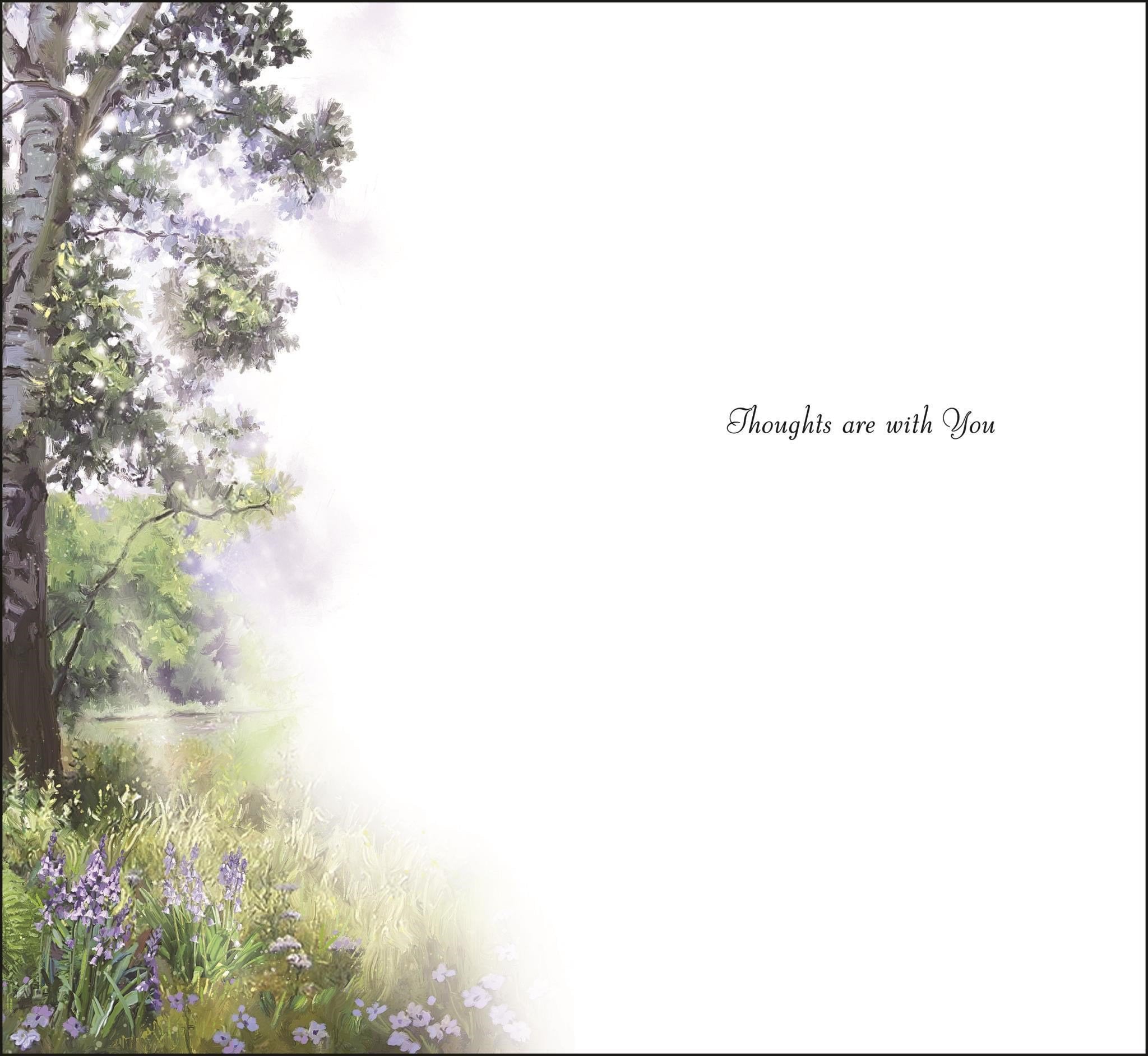 Inside of Loss of Dad Sympathy Greetings Card