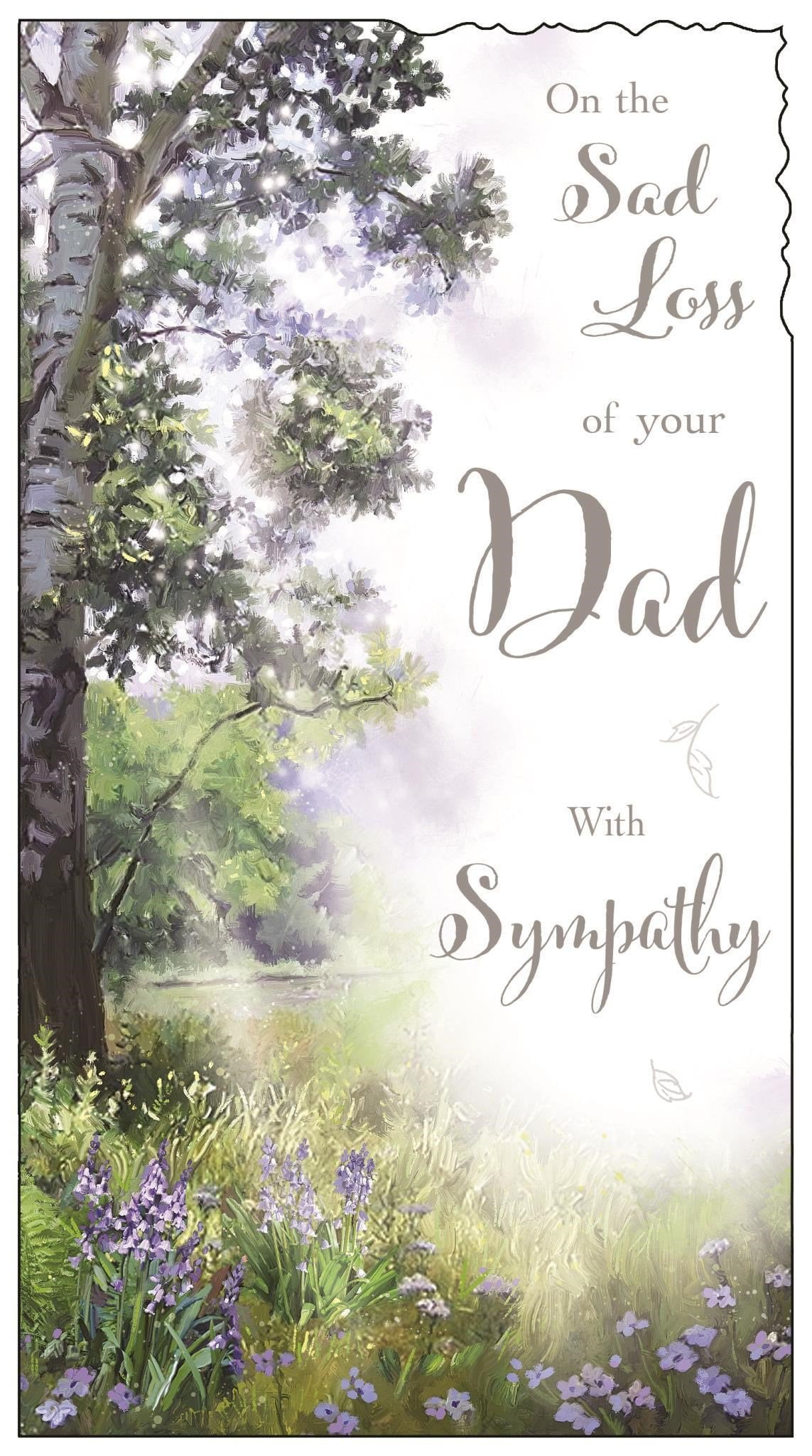 Front of Loss of Dad Sympathy Greetings Card