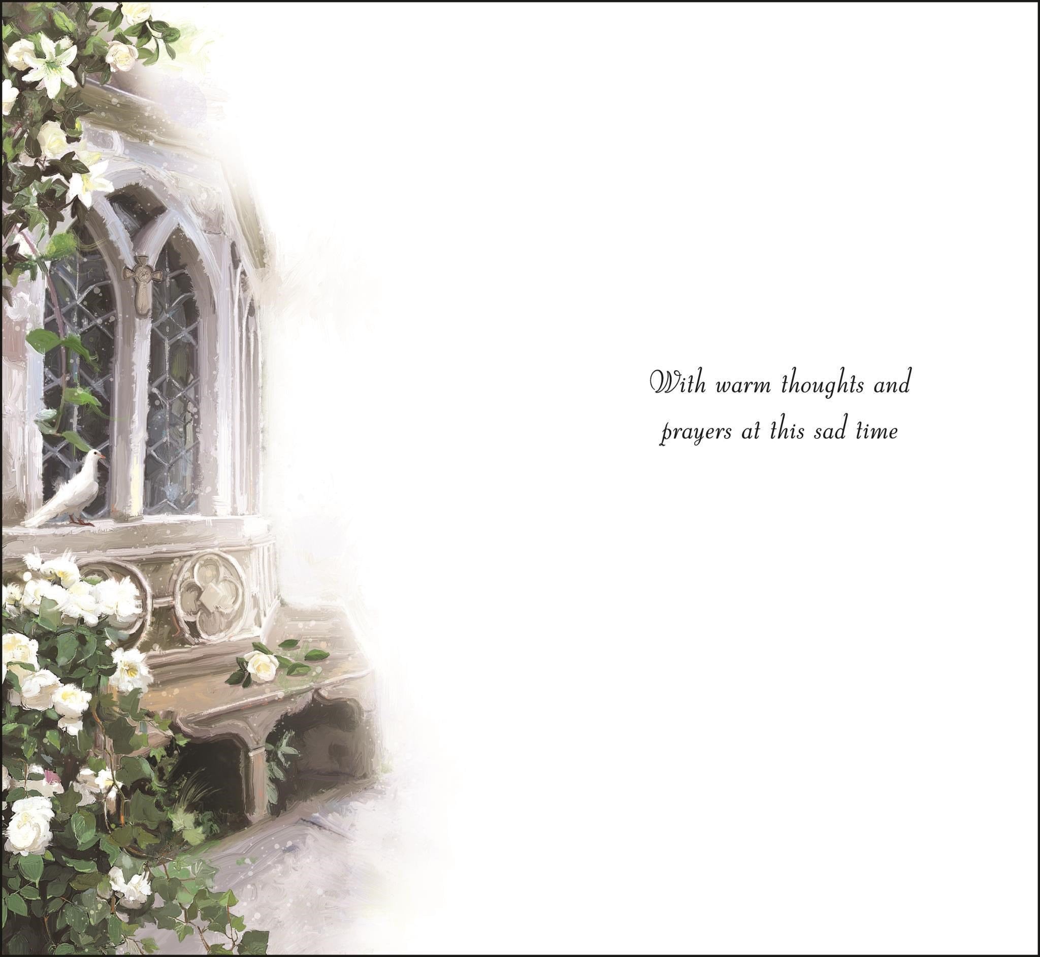 Inside of In Deepest Sympathy Greetings Card