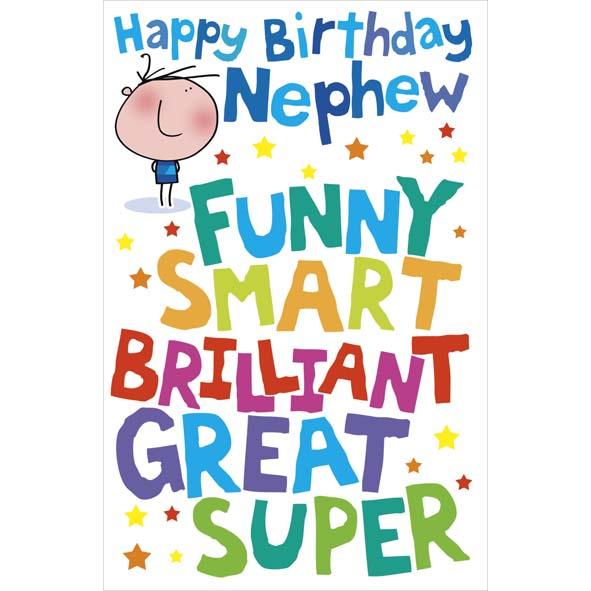 Photo of Birthday Nephew Cute Greetings Card