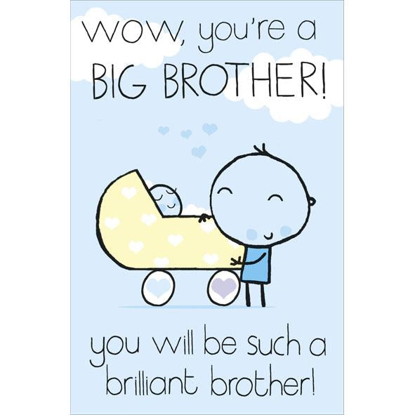 Photo of Birth Congrats Big Brother Juv Greetings Card