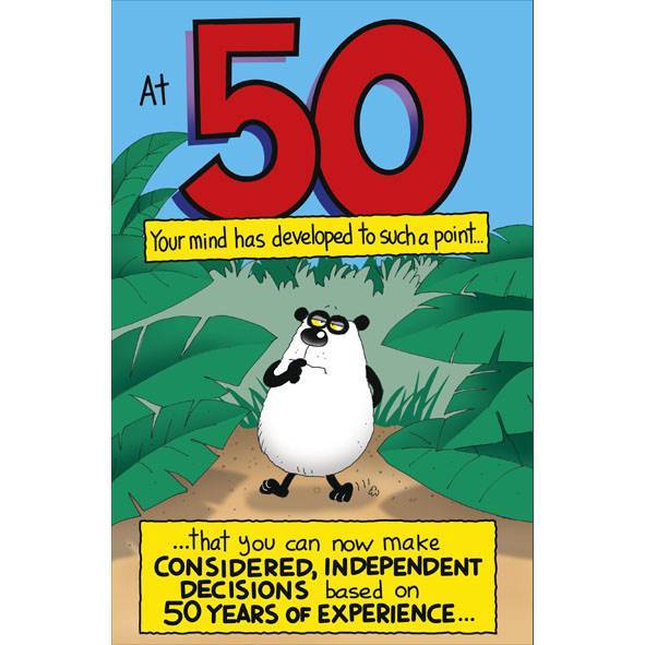 Photo of Birthday 50th Hum Greetings Card