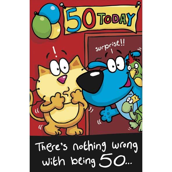 Photo of Birthday 50th Hum Greetings Card
