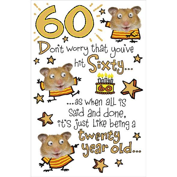 Photo of Birthday 60th Hum Greetings Card