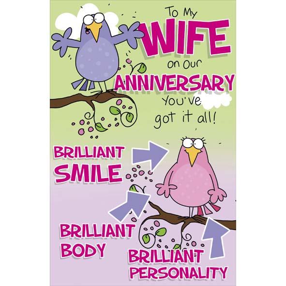 Photo of Anniversary Wedding Wife Hum Greetings Card