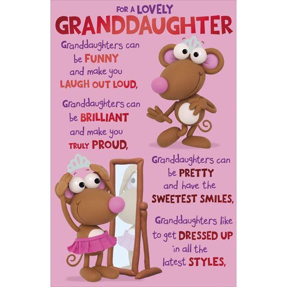 Photo of Birthday Granddaughter Hum Greetings Card