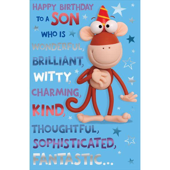 Photo of Birthday Son Hum Greetings Card