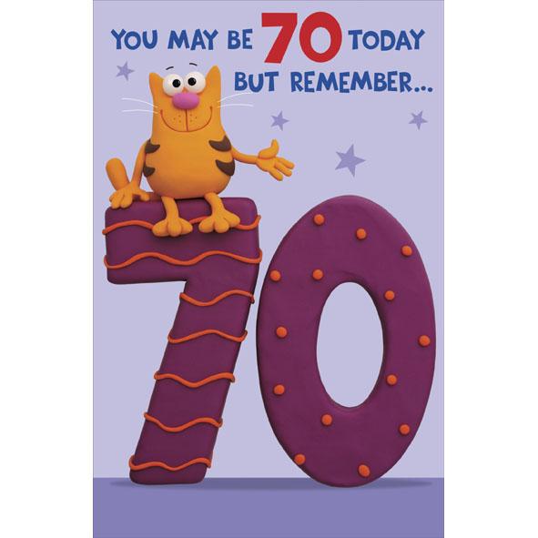 Photo of Birthday 70th Hum Greetings Card