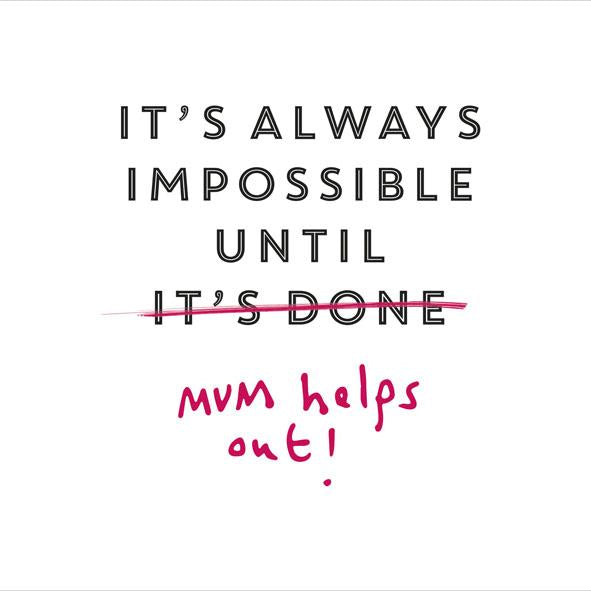 Photo of Birthday Mum Hum Greetings Card