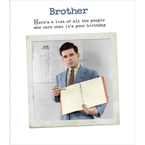 Photo of Birthday Brother Hum Greetings Card