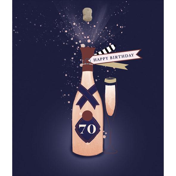 Photo of Birthday 70th Conv Greetings Card