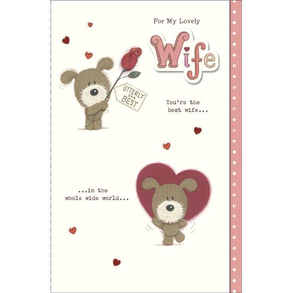 Photo of Birthday Wife Cute Greetings Card