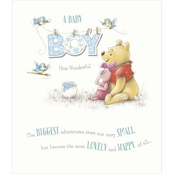 Photo of Birth Congrats Boy Cute Greetings Card