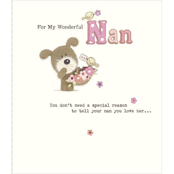 Photo of Birthday Nan Cute Greetings Card