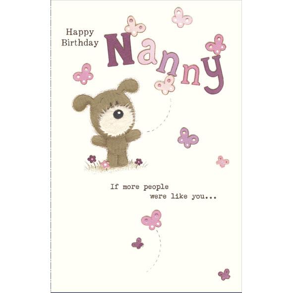 Photo of Birthday Nanny Cute Greetings Card
