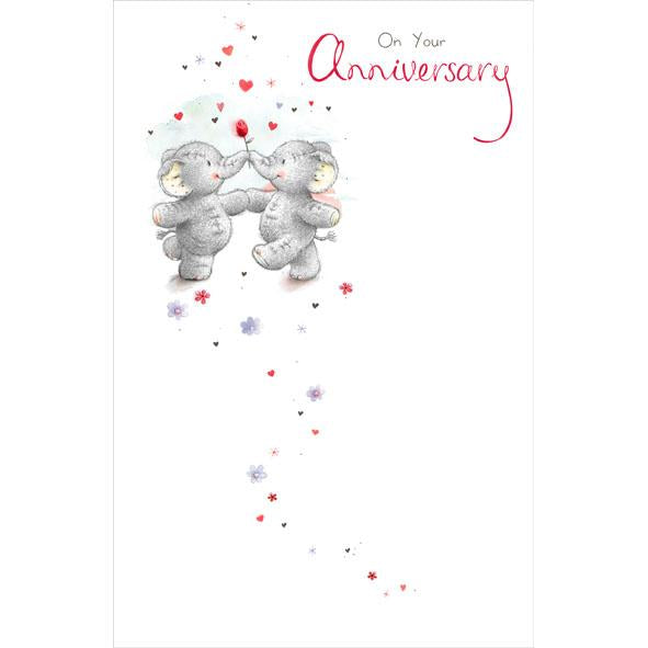 Photo of Anniversary Open Cute Greetings Card