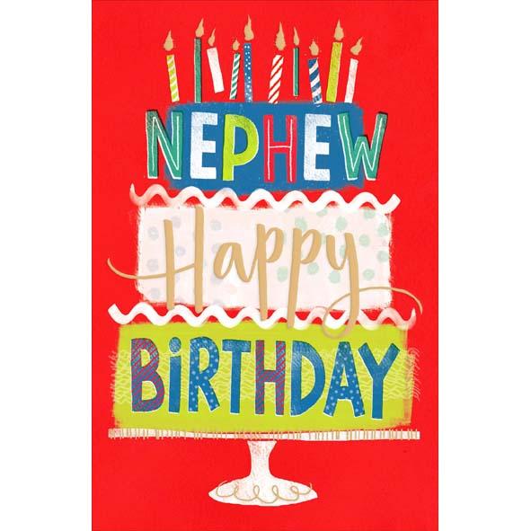 Photo of Birthday Nephew Conv Greetings Card