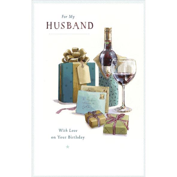 Photo of Birthday Husband Conv Greetings Card