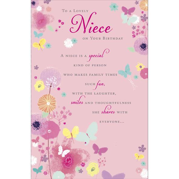 Photo of Birthday Niece Conv Greetings Card