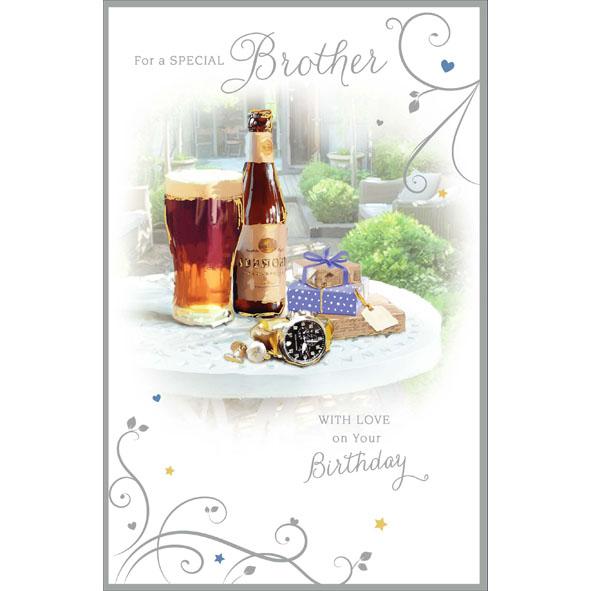 Photo of Birthday Brother Conv Greetings Card