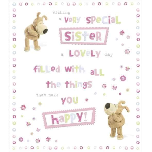 Photo of Birthday Sister Cute Greetings Card