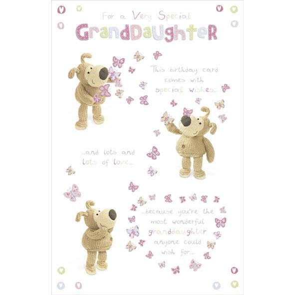 Photo of Birthday Granddaughter Cute Greetings Card