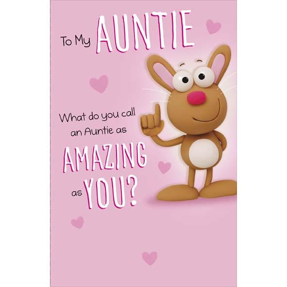 Photo of Birthday Auntie Hum Greetings Card