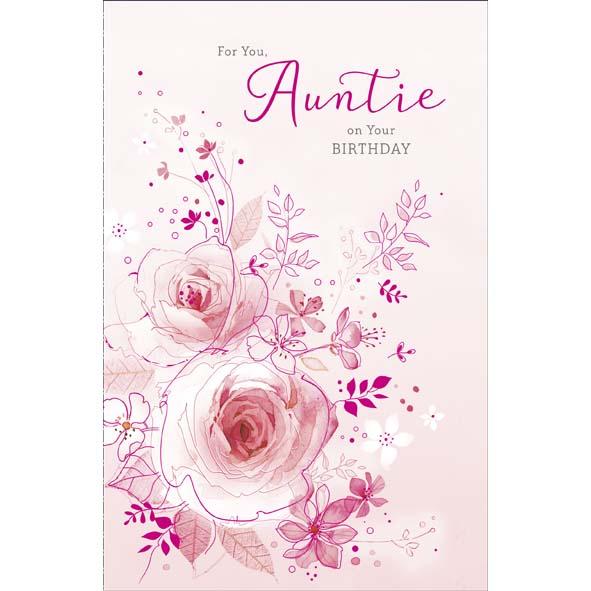 Photo of Birthday Auntie Conv Greetings Card