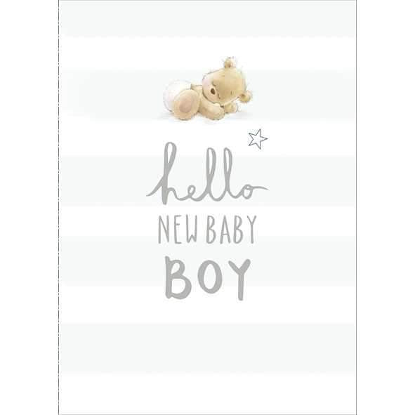 Photo of Birth Congrats Boy Cute Greetings Card