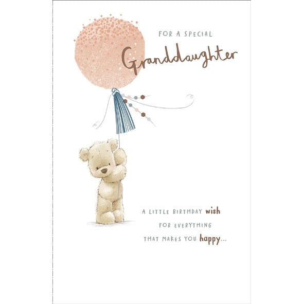 Photo of Birthday Granddaughter Cute Greetings Card