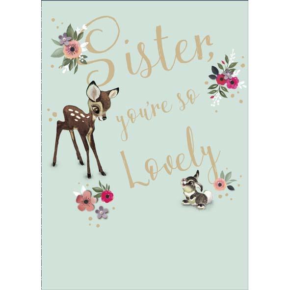Photo of Birthday Sister Cute Greetings Card