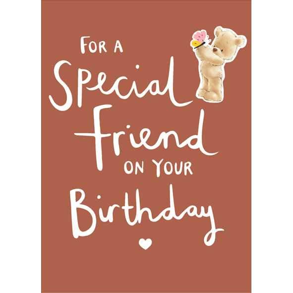 Photo of Birthday Friend Cute Greetings Card