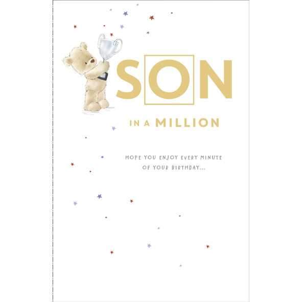 Photo of Birthday Son Cute Greetings Card