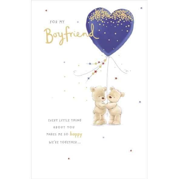 Photo of Birthday Boyfriend Cute Greetings Card