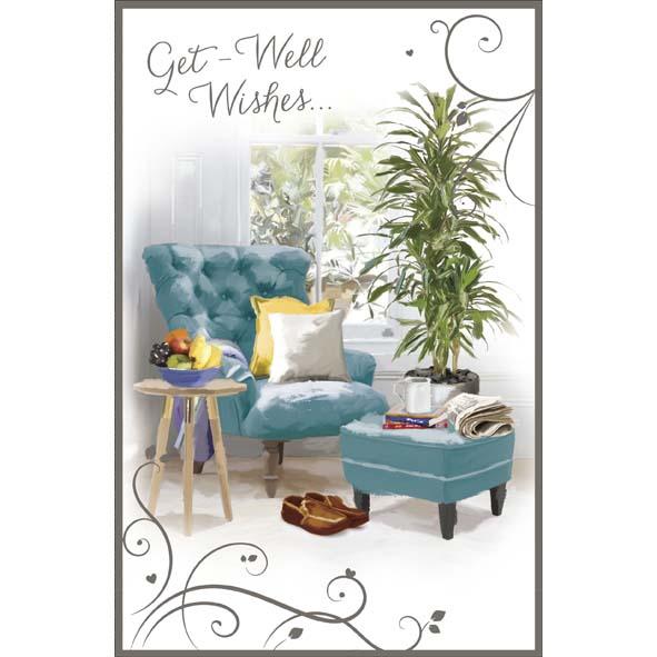 Photo of Get Well Masc Conv Greetings Card
