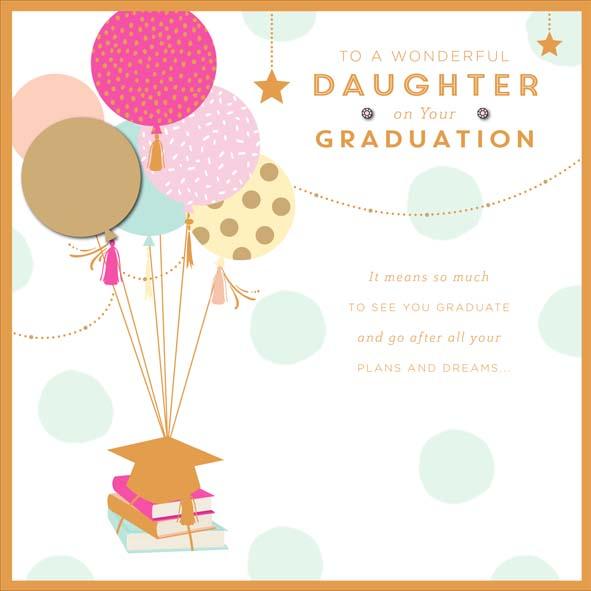 Photo of Congrats Graduation Daughter Conv Greetings Card