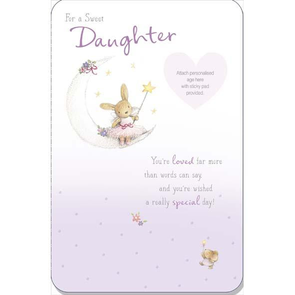 Photo of Birthday Daughter 1st 2nd 3rd Juv Greetings Card