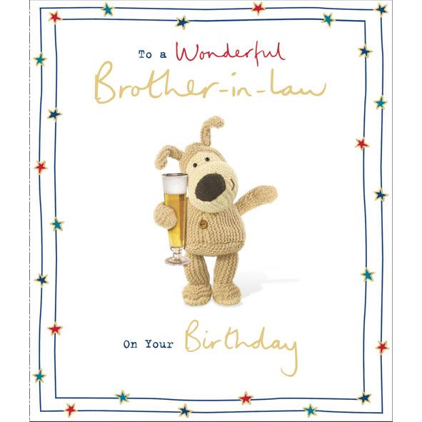 Photo of Birthday Brother in Law Cute Greetings Card