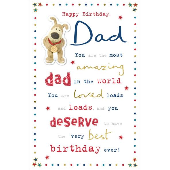 Photo of Birthday Dad Cute Greetings Card