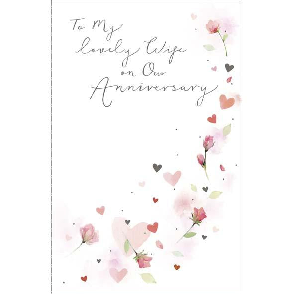 Photo of Anniversary Wedding Wife Conv Greetings Card