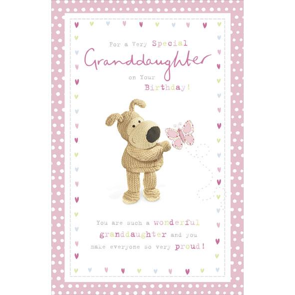 Photo of Birthday Granddaughter Cute Greetings Card