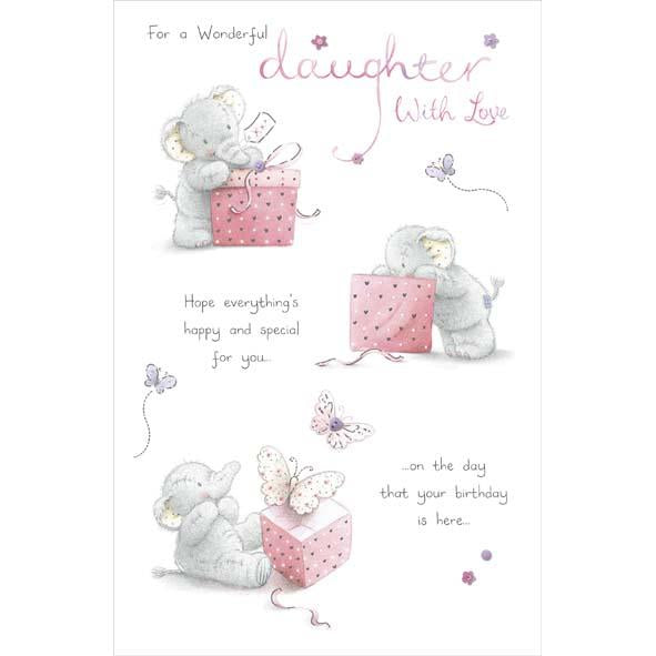 Photo of Birthday Daughter Cute Greetings Card