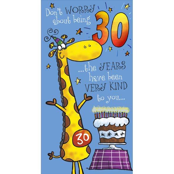 Photo of Birthday 30th Hum Greetings Card