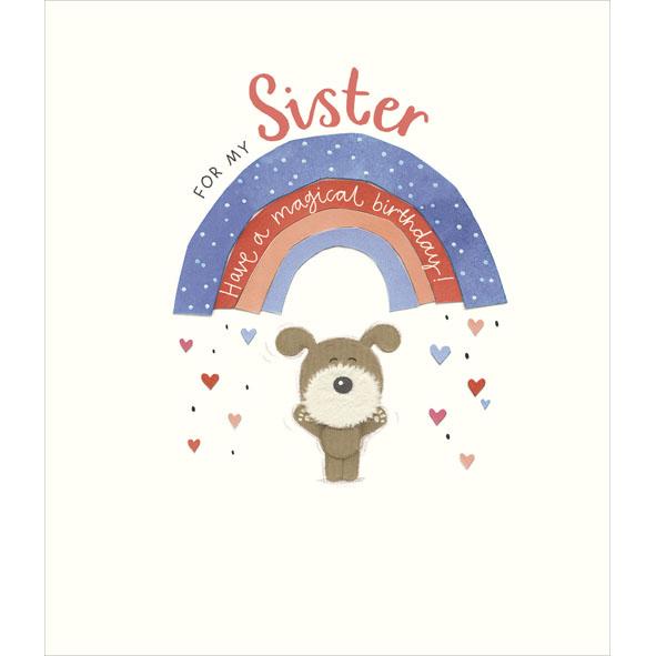 Photo of Birthday Sister Cute Greetings Card