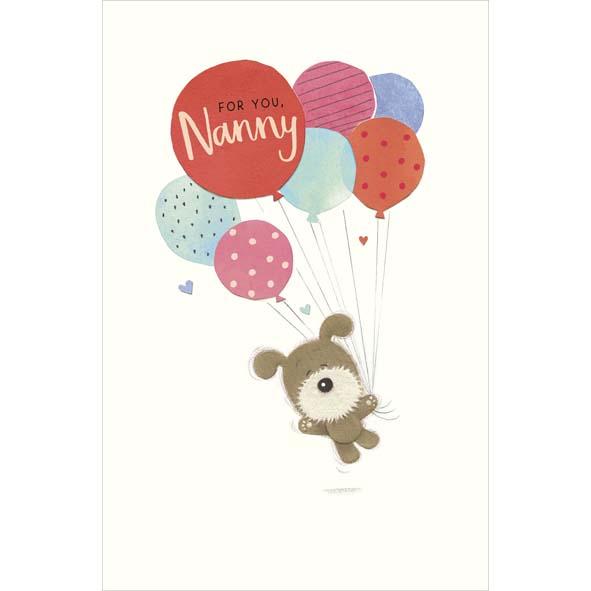 Photo of Birthday Nanny Cute Greetings Card