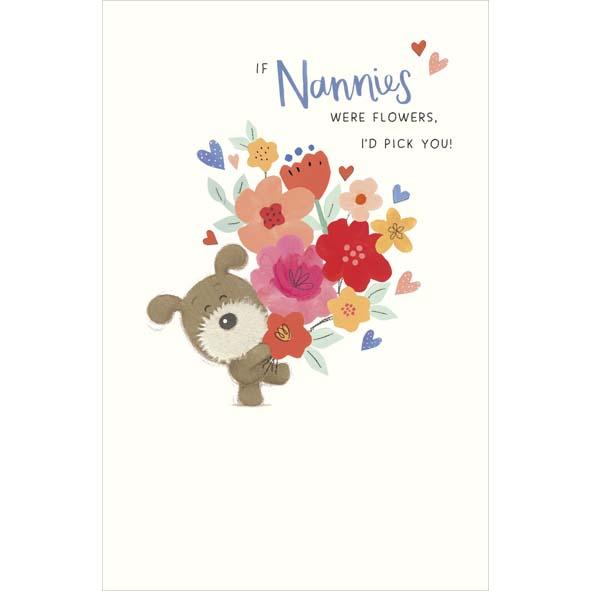 Photo of Birthday Nannie Cute Greetings Card