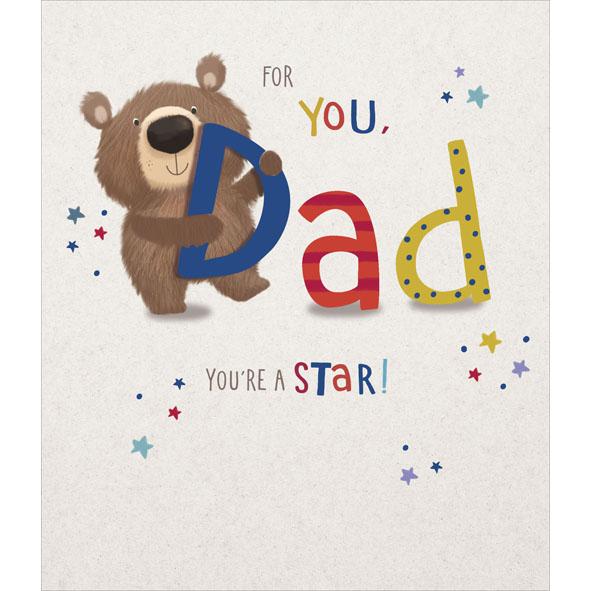 Photo of Birthday Dad Cute Greetings Card