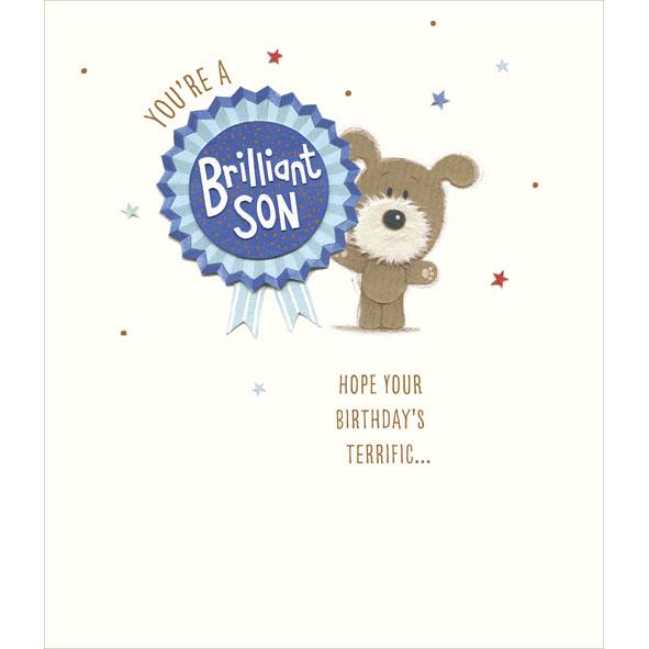 Photo of Birthday Son Cute Greetings Card